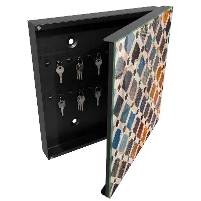 Schlüsselschrank Farbenfrohes Mosaik