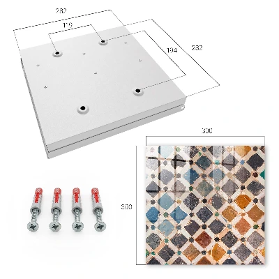 Schlüsselschrank Farbenfrohes Mosaik