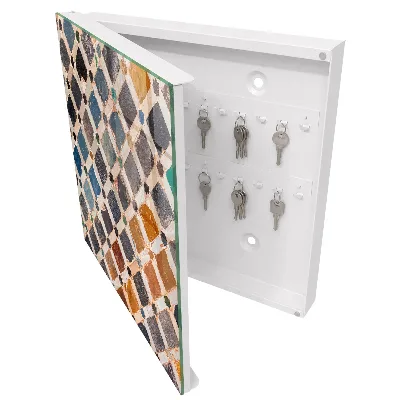Schlüsselschrank Farbenfrohes Mosaik