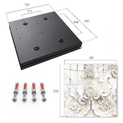 Schlüsselschrank Blumenschmuck