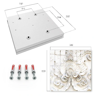 Schlüsselschrank Blumenschmuck