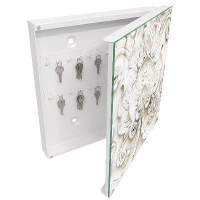 Schlüsselschrank Blumenschmuck