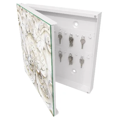 Schlüsselschrank Blumenschmuck