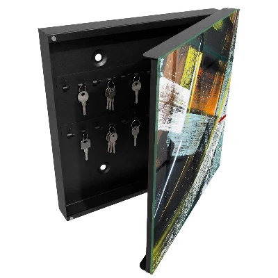 Schlüsselkasten modern Farbenfroher Wirbel