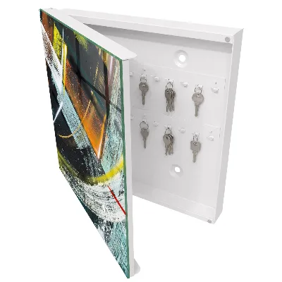 Schlüsselkasten modern Farbenfroher Wirbel