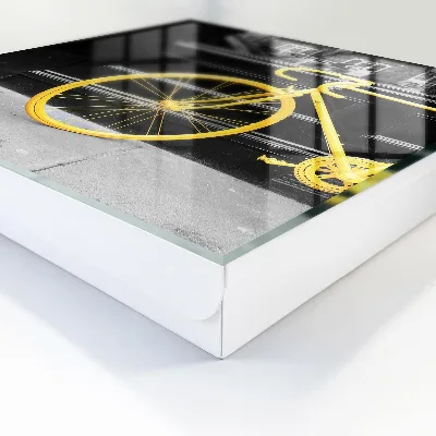 Schlüsselkasten modern Gelbes Fahrrad
