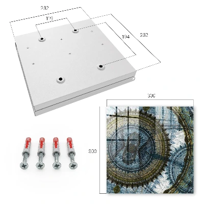 Schlüsselschrank Geometrisches Mandala