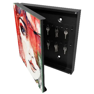 Schlüsselschrank Porträt einer Frau
