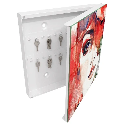 Schlüsselschrank Porträt einer Frau
