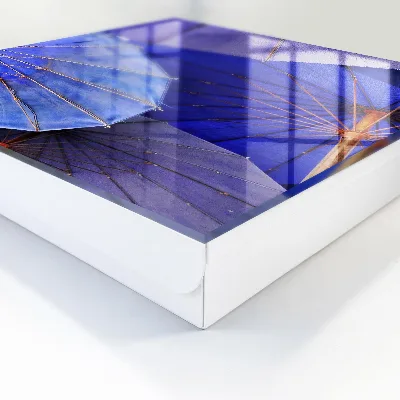 Schlüsselschrank Blaue Regenschirme