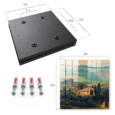 Schlüsselkasten modern Toskana-Landschaft