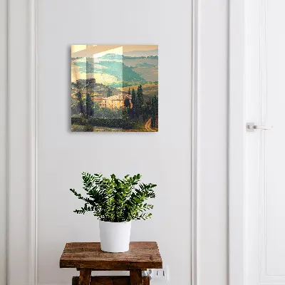 Schlüsselkasten modern Toskana-Landschaft