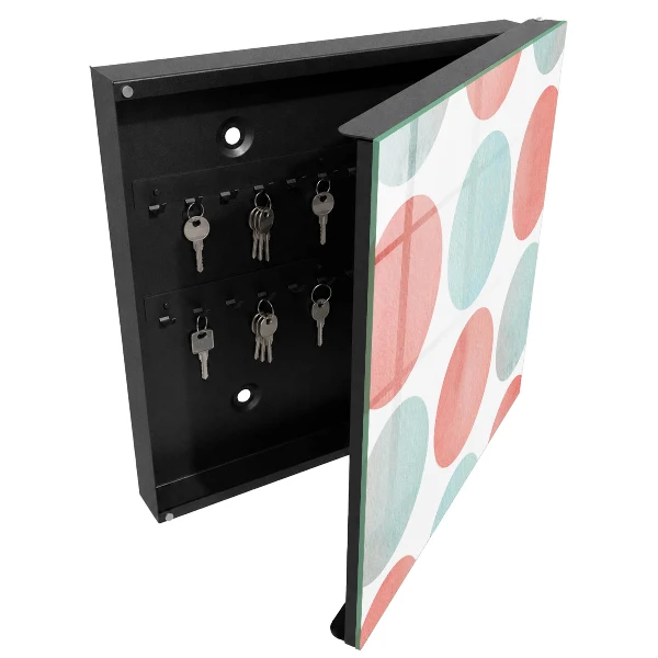 Schlüsselschrank Pastellkreise
