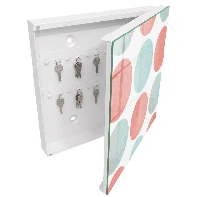Schlüsselschrank Pastellkreise