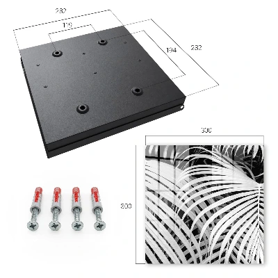 Schlüsselschrank Palmenblätter