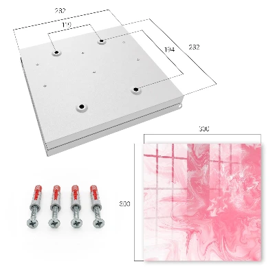 Schlüsselschrank für den Flur Pink Zephyr