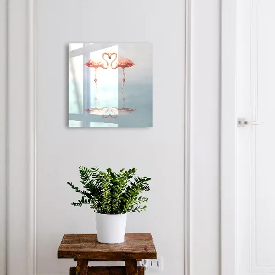 Schlüsselschrank für den Flur Flamingos lieben