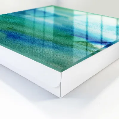 Schlüsselkasten modern Aquarellblau