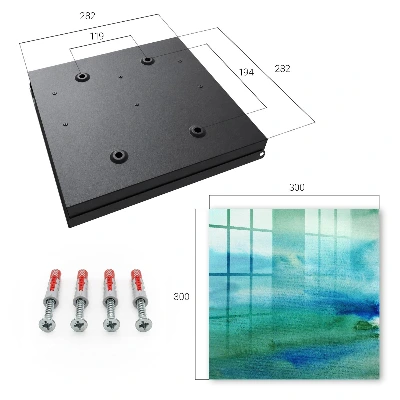 Schlüsselkasten modern Aquarellblau