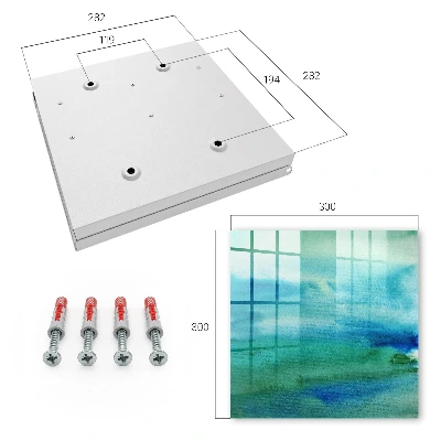 Schlüsselkasten modern Aquarellblau