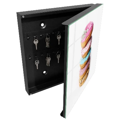 Schlüsselschrank für den Flur Bunte Donuts