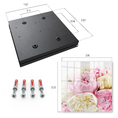 Schlüsselschrank für den Flur Pastellblumen
