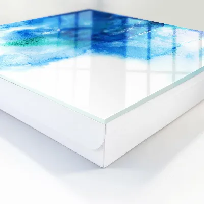 Schlüsselkasten modern Blaue Wellen