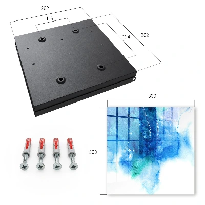Schlüsselkasten modern Blaue Wellen