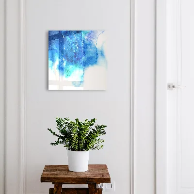 Schlüsselkasten modern Blaue Wellen