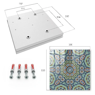 Schlüsselschrank für den Flur Farbenfrohes Mosaik