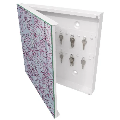 Schlüsselschrank Burgunderblätter
