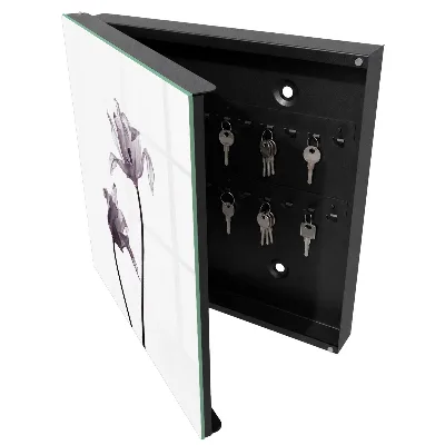 Schlüsselschrank Minimalistische Blumen