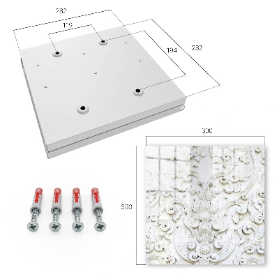 Schlüsselschrank Weiße Ornamente