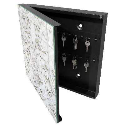 Schlüsselschrank Weiße Ornamente