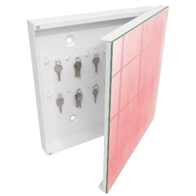 Schlüsselschrank für den Flur Rosa Hintergrund
