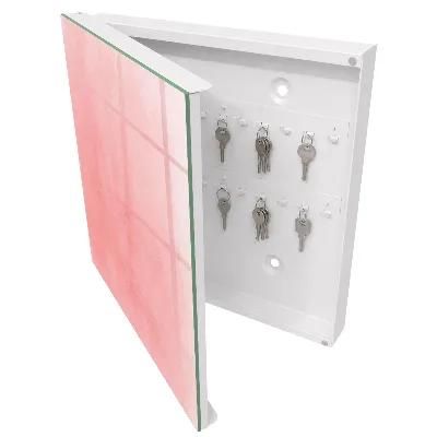 Schlüsselschrank für den Flur Rosa Hintergrund