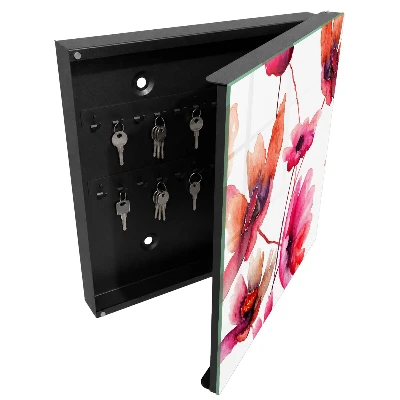 Schlüsselschrank Aquarellblumen