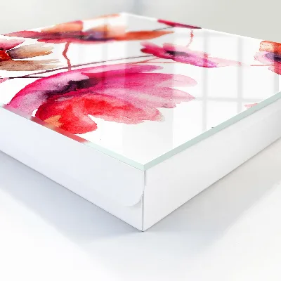 Schlüsselschrank Aquarellblumen