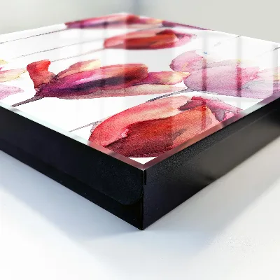 Schlüsselschrank Aquarell-Tulpen