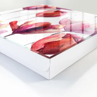 Schlüsselschrank Aquarell-Tulpen