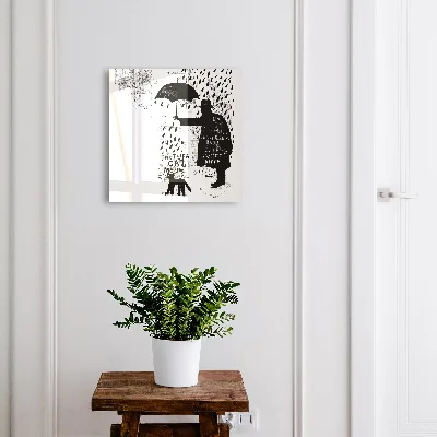 Schlüsselkasten modern Schwarze Silhouette