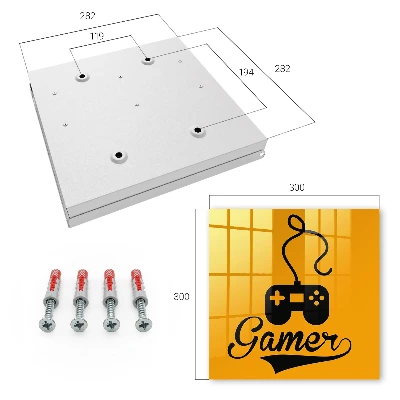 Schlüsselschrank Pad und das Wort GAMER