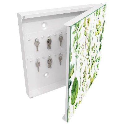 Schlüsselschrank für den Flur Pflanzen-Aquarell