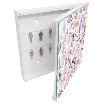 Schlüsselschrank Pastellblumen