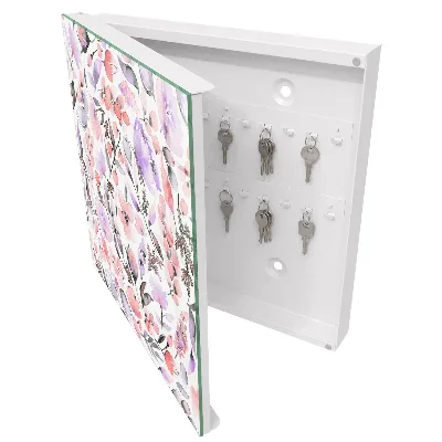 Schlüsselschrank Pastellblumen