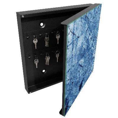 Schlüsselschrank für den Flur Blaue Textur
