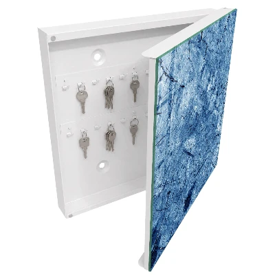 Schlüsselschrank für den Flur Blaue Textur