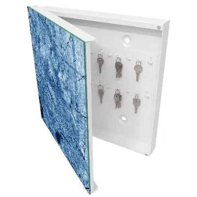 Schlüsselschrank für den Flur Blaue Textur