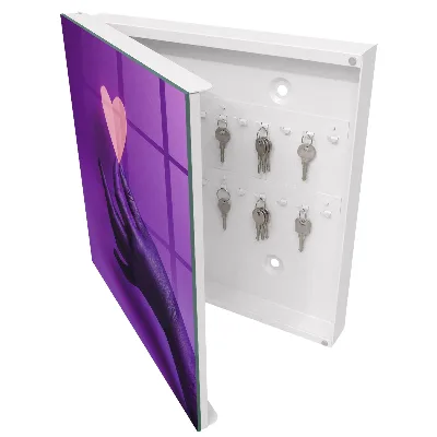 Schlüsselkasten modern Lila Liebe