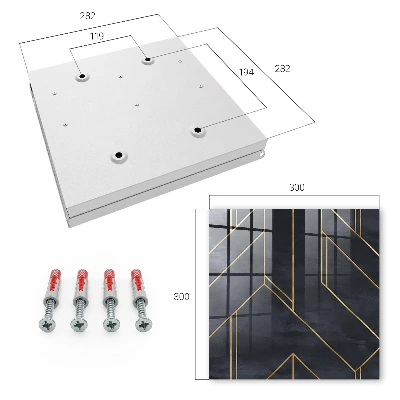 Schlüsselschrank für den Flur Geometrische Struktur